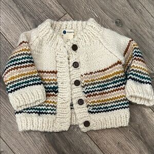 The Blueberry Hill Striped Knit Baby Cardigan 12-24 months